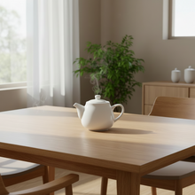 Porcelain Teapot (view 2) — Kenya · WIMU Kitchen