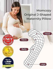 Momcozy J-Shaped Pregnancy Pillow for Side Sleeping – Soft Maternity Body Pillow with Jersey Cover for Head, Neck & Belly Support, Grey — Kenya · WIMU Kitchen