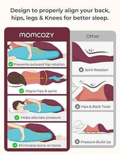 Momcozy J-Shaped Pregnancy Pillow for Side Sleeping – Soft Maternity Body Pillow with Jersey Cover for Head, Neck & Belly Support, Grey — Kenya · WIMU Kitchen