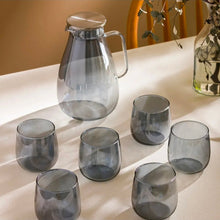 7-Piece Smoky Grey Glass Jug & Tumbler Set – 1.75L Jug + 6 Tumblers — WIMU Kitchen Nairobi — Kenya · WIMU Kitchen