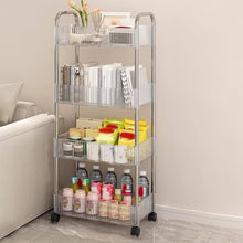 4 Tier Clear Acrylic Trolley Storage Rack with Lockable Wheels for Home & Office — WIMU Kitchen Nairobi — Kenya · WIMU Kitchen