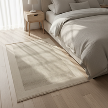 Kemet Waffle Mesh Double Border Rug, 3 Sizes — view 3 — Kenya · WIMU Kitchen