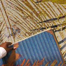 Isla Tropical Palm Leaf Rug 160x230 / 200x290cm — view 4 — Kenya · WIMU Kitchen