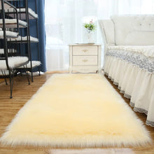 Faux Fur Area Rug - Soft Plush Shaggy Rug in White, Yellow, Grey or Brown — WIMU Kitchen Nairobi — Kenya · WIMU Kitchen