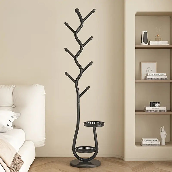 Branch Design Floor Standing Coat Rack with Base Tray - Black, White or Gold — WIMU Kitchen Nairobi — Kenya · WIMU Kitchen Nairobi