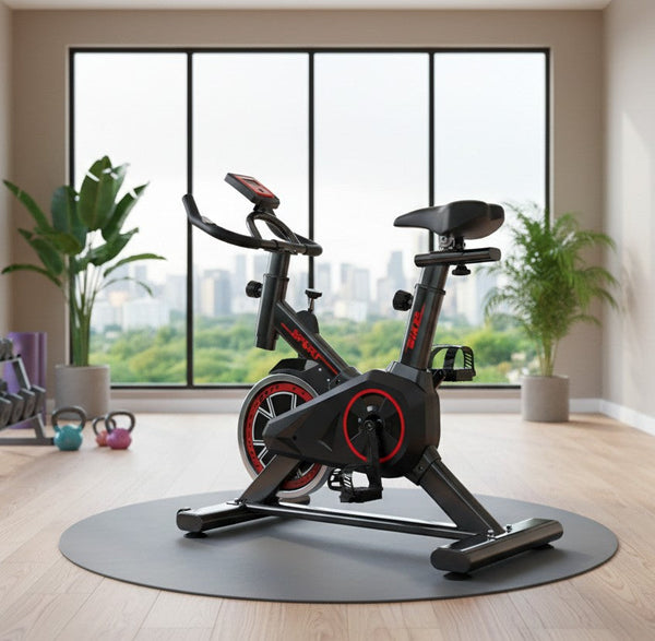 Portable Spin Bike with Workout Sensors, Adjustable Seat & Transport Wheels - Supports up to 100kg — WIMU Kitchen Nairobi — Kenya · WIMU Kitchen Nairobi