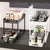 2 Tier Multi-Purpose Pull-Out Carbon Steel Storage Rack, Black or White — WIMU Kitchen Nairobi