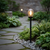 Aluminium Garden Light with Clear Speckled Glass and E27 Holder LL 504P-1015-BK — WIMU Kitchen Nairobi