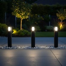 LED Garden Bollard Light 600mm with E27 Holder - IP44 Aluminium LL 508P-06-BK — WIMU Kitchen Nairobi — Kenya · WIMU Kitchen