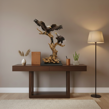 Resin Double Bald Eagle Statue on Driftwood Branch – Wildlife Home & Office Decor — WIMU Kitchen Nairobi — Kenya · WIMU Kitchen