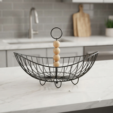 Single Layer Metallic Fruit Rack - Open Countertop Basket for Fruit and Vegetables — WIMU Kitchen Nairobi — Kenya · WIMU Kitchen