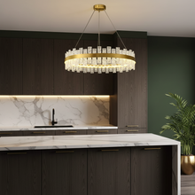 Crystal Halo Ring Chandelier — Kenya · WIMU Kitchen