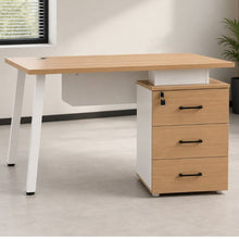 1.4m Light Oak Office Desk with Lockable 3-Drawer Pedestal — WIMU Kitchen Nairobi — Kenya · WIMU Kitchen
