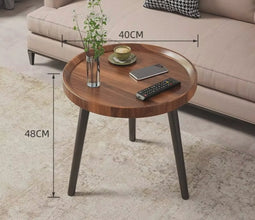 Round Side Stool and Accent Table with Curved Edge - Multi-Purpose Compact Piece — WIMU Kitchen Nairobi — Kenya · WIMU Kitchen