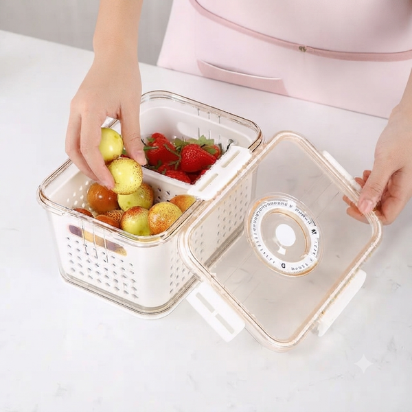 3-Piece Airtight Fridge Vegetable & Fruit Storage Box Set — WIMU Kitchen Nairobi — Kenya · WIMU Kitchen Nairobi