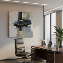 Abstract Oil Painting With Frame — Kenya · WIMU Kitchen