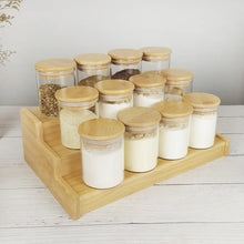 End The Spice Drawer Chaos: 12-Piece Glass Jar Set With Bamboo Lids & Stand — WIMU Kitchen Nairobi — Kenya · WIMU Kitchen