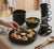 18 Piece Black Dinner Set with Cups, Bowls and Platters — WIMU Kitchen Nairobi
