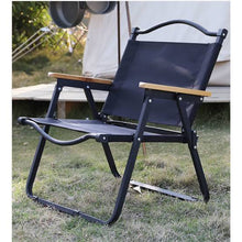 Folding Camping Chair with Wooden Armrests — WIMU Kitchen Nairobi — Kenya · WIMU Kitchen