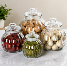 Pumpkin Shaped Glass Storage Jar with Sealed Lid, 750ml to 2800ml — WIMU Kitchen Nairobi — Kenya · WIMU Kitchen