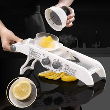 Multi-functional stainless steel grater and slicer – close-up — Kenya · WIMU Kitchen