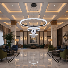 Double Ring Scallop Crystal Chandelier — Kenya · WIMU Kitchen