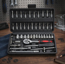 46 Piece Socket Tool Set with Ratchet Handle & Storage Case for Home, Car and Workshop Repairs — WIMU Kitchen Nairobi — Kenya · WIMU Kitchen