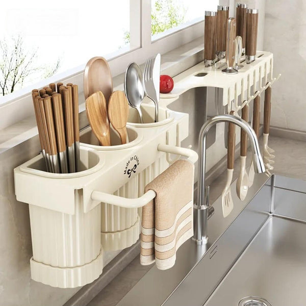 Wall-Mounted Cutlery Storage Rack — WIMU Kitchen Nairobi — Kenya · WIMU Kitchen Nairobi
