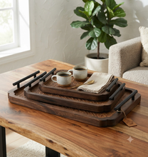 3-Piece Nested Bamboo Serving Trays with Handles — WIMU Kitchen Nairobi — Kenya · WIMU Kitchen