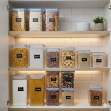 10 Piece Airtight Food Storage Container Set with Measuring Cups and Labels — WIMU Kitchen Nairobi — Kenya · WIMU Kitchen