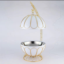 8 Litre Chafing Dish Food Warmer - Black and Gold Petal Dome with Hanging Lid — WIMU Kitchen Nairobi — Kenya · WIMU Kitchen