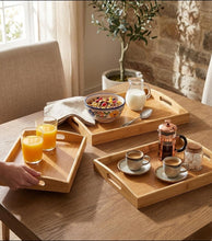 3 Piece Bamboo Serving Tray Set, Small Medium and Large — WIMU Kitchen Nairobi — Kenya · WIMU Kitchen