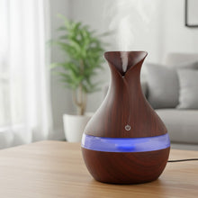 300ml Wood Grain Ultrasonic Aroma Diffuser & USB Humidifier – detail — Kenya · WIMU Kitchen