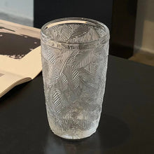 Retro Embossed Leaf Drinking Glasses (view 2) — Kenya · WIMU Kitchen