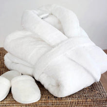 Pure White Cotton Bathrobe — Kenya · WIMU Kitchen