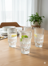 Ribbed Water Glasses — Kenya · WIMU Kitchen