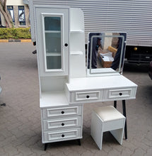 Wooden Makeup Dressing Table with Mirror & Drawers — view 2 — Kenya · WIMU Kitchen