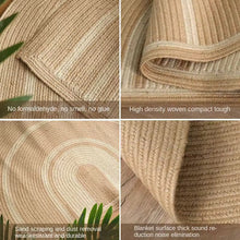Handwoven Natural Jute Door Mat 50 x 80cm — view 4 — Kenya · WIMU Kitchen