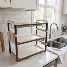 3 Tier Aluminium Dish Drying Rack, 12+ Plates — view 3 — Kenya · WIMU Kitchen