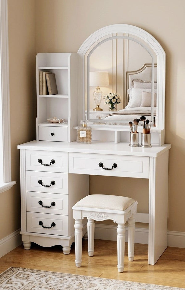 Bedroom Dressing Table with Large Mirror & Storage Drawers — WIMU Kitchen Nairobi — Kenya · WIMU Kitchen Nairobi