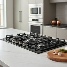TLAC 90cm Gas on Glass Hob with Central Wok Burner TGH9024BG — Kenya · WIMU Kitchen