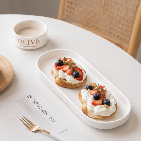 Minimalist Rectangular Ceramic Serving Platters, 1 or 2-Piece Set — WIMU Kitchen Nairobi — Kenya · WIMU Kitchen Nairobi