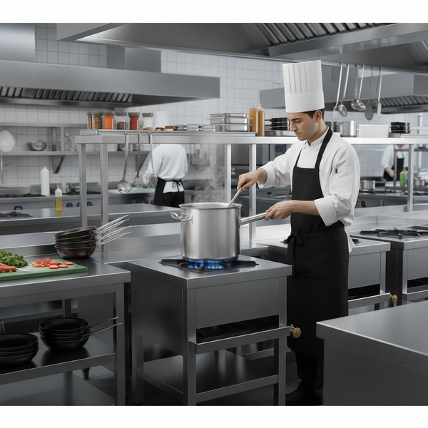 Commercial Grade Stainless Steel Single Gas Cooker — Kenya · WIMU Kitchen Nairobi