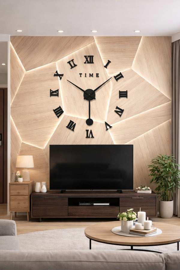 3D Large Roman Numeral Acrylic Wall Clock with Pendulum — Kenya · WIMU Kitchen Nairobi
