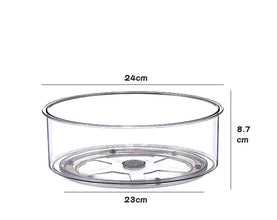 Clear Acrylic Rotating Organiser Turntable — view 3 — Kenya · WIMU Kitchen