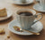 6 Piece Blue Ceramic Cup and Saucer Set, 170ml with 14cm Saucers — WIMU Kitchen Nairobi