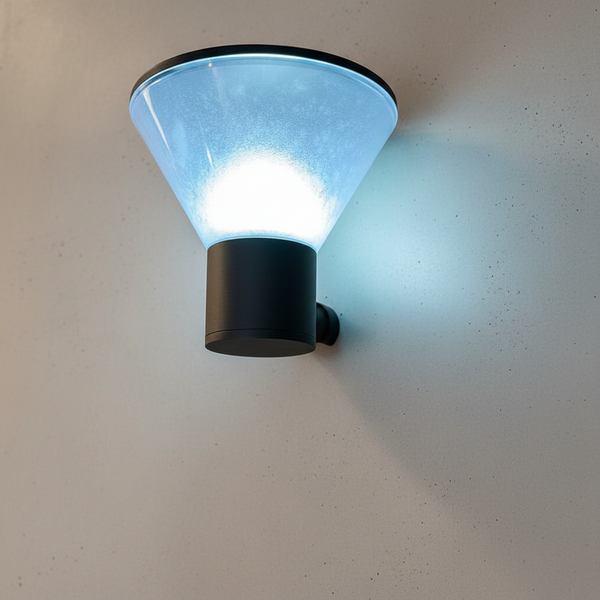 Black Cone-Shaped Wall Light with E27 Holder - IP65 Die-Cast Aluminium 310 x 230mm LL 7361-BK — WIMU Kitchen Nairobi — Kenya · WIMU Kitchen Nairobi