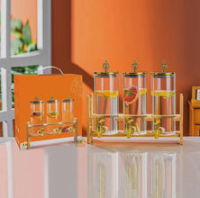 3 Piece 2.2L Juice Dispenser Set, Bamboo Base — view 2 — Kenya · WIMU Kitchen
