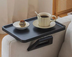 Foldable Wooden Sofa Armrest Tray 33 x 24cm, Clip-On — view 3 — Kenya · WIMU Kitchen