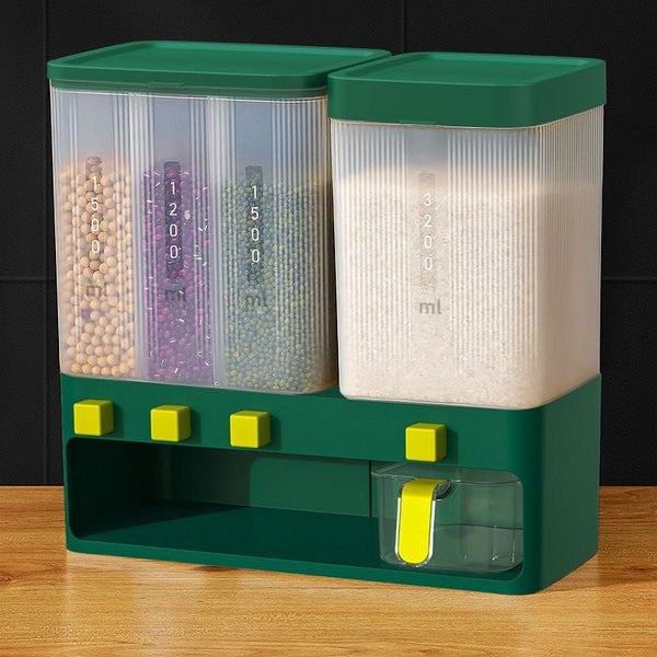 4-Compartment Cereal & Grain Dispenser with Dividers, 10L — WIMU Kitchen Nairobi — Kenya · WIMU Kitchen Nairobi